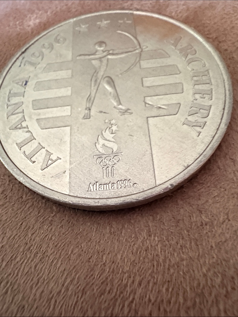 Arche Silver Home Art Archer Medallion Atlanta 1996 Archery